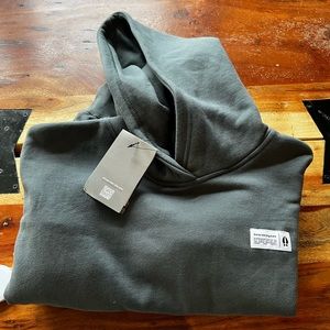 Bearded Goat Overnight Hoodie size small dark slate